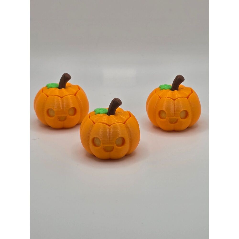 3-Pack Pumpkin Clicker Fidget Toys (3D Printed)
